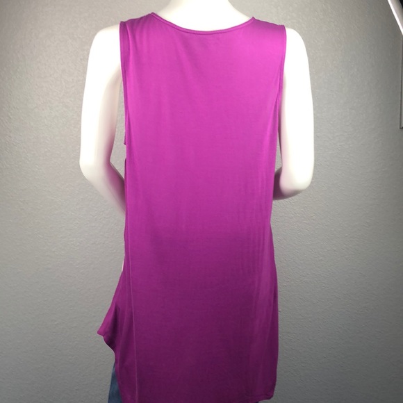 INC Long Purple Tank Top Size Medium & Large - Picture 3 of 3